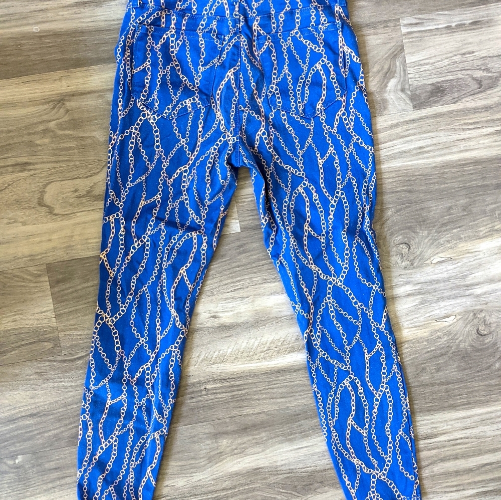 Margot High-Rise Ankle Skinny Chain-Print Jeans